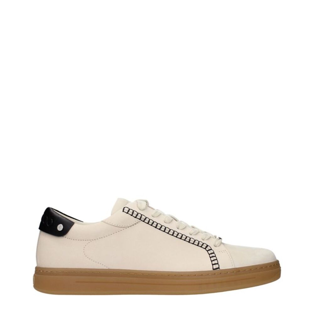 Jimmy Choo Beige Leather Men's Sneakers